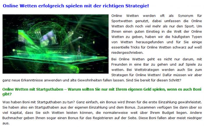 Wettstrategen test